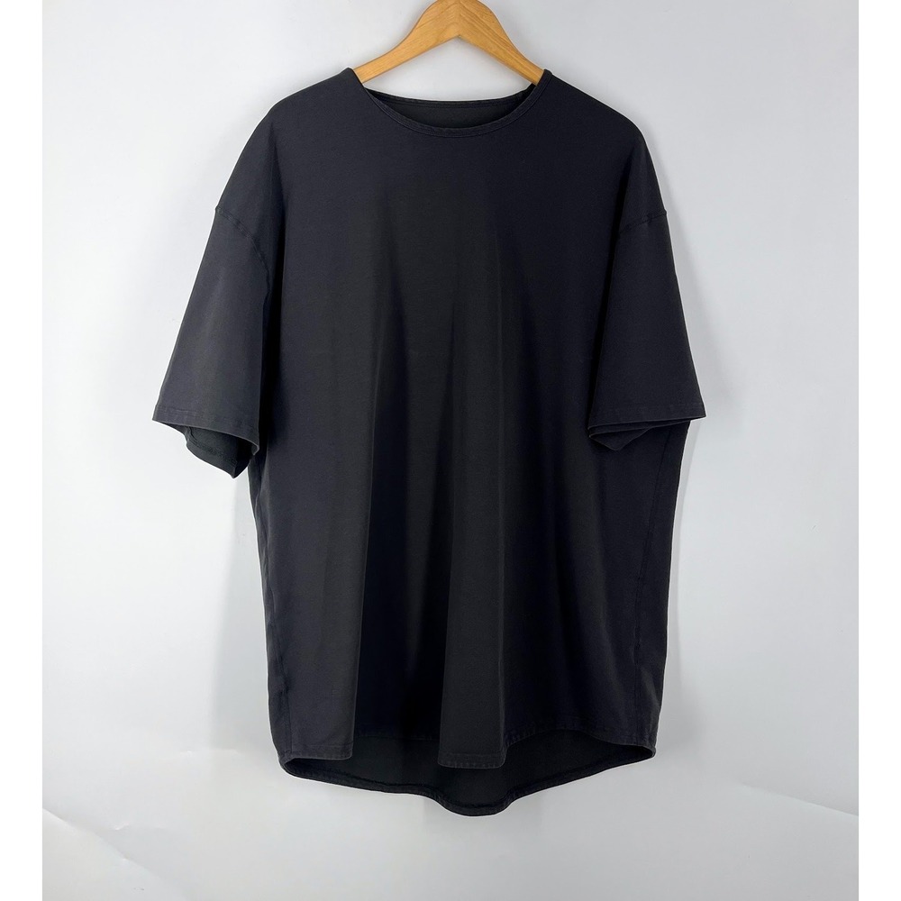 Bylt Men's  Drop Cut Lux Short Sleeve Shirt Relaxed Fit Curved Hem Crew Size XXL